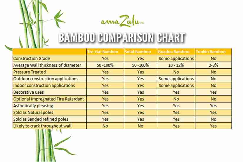 Bamboo Poles Comparison