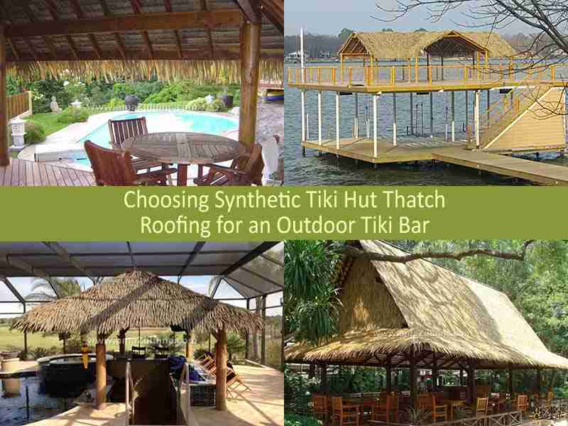 Synthetic Tiki Hut Thatch